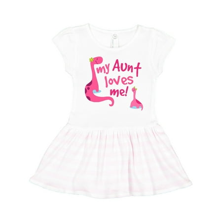 

Inktastic My Aunt Loves Me Gift Toddler Girl Dress