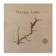 thumbnail image 1 of Navajo Lake Map 12x12" Birch Wood Wall Art Office Decor Gift Engraved New Mexico Colorado, 1 of 3