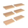thumbnail image 1 of Set de Repisas Flotantes Redlemon de Madera 6 Piezas tipo Librero 30x15 cm, 1 of 8