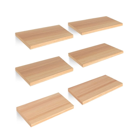 Set de Repisas Flotantes Redlemon de Madera 6 Piezas tipo Librero 30x15 cm