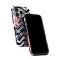 thumbnail image 5 of DesignSkinz Scratch-Resistant Hard Slim Case Compatible with iPhone 14 Plus (Compatible with MagSafe) - Vivid Tropical Chevron Floral v1, 5 of 9