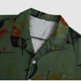 thumbnail image 3 of Camisas Y s Camisas de un solo pecho de primavera y verano para hombre, camisa informal de manga corta con solapa para playa y vacaciones al libre (Green, XXL), 3 of 7