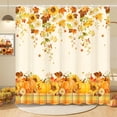 thumbnail image 5 of FRAMICS Fall Pumpkin Shower Curtain Sets with Rugs, 16-Piece Thanksgiving Sunflower Buffalo Plaid Bathroom Sets with Hooks, Waterproof Fabric Bathroom Decor Set, 5 of 11