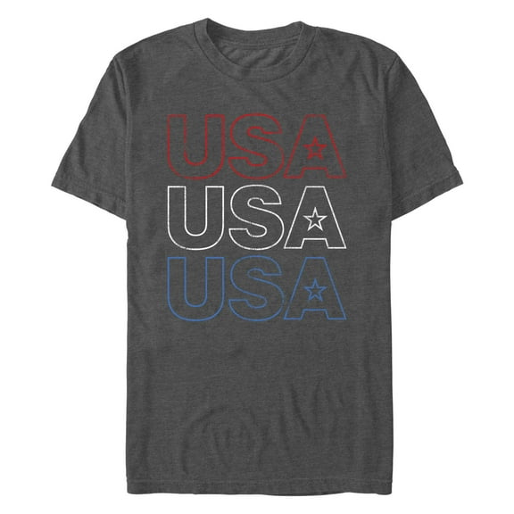 Men's Lost Gods USA Red White and Blue Distressed  Graphic T-Shirt