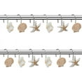 thumbnail image 3 of Visland 12PCS Starfish Seashell Conch Style Shower Curtain Hooks Rust Proof Rings Bathroom Hangers Resin Decorative Shower Curtain Hook, 3 of 5