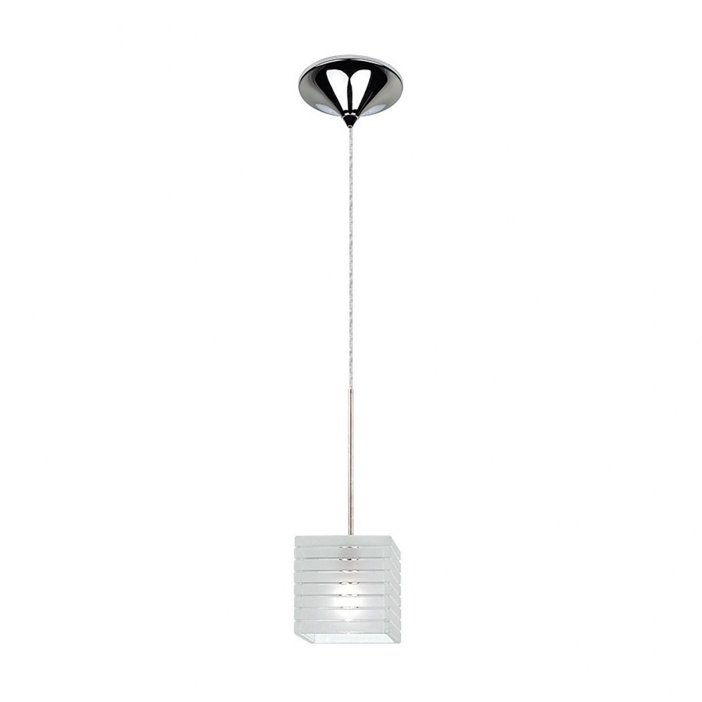 MP-914LED-FR/BN-WAC Lighting-Tulum Monopoint Pendant 1 Light-4 Inches Wide by 4 Inches High Frosted  Brushed Nickel Finish with Frosted Glass - image 5 of 6