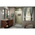 thumbnail image 5 of DreamLine Unidoor-X 30 in. W x 72 in. H Frameless Hinged Shower Door in Brushed Nickel, 5 of 11