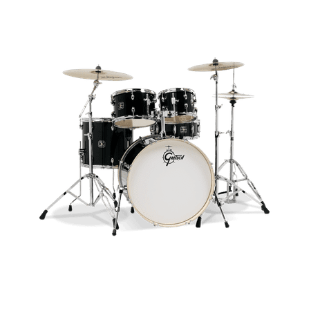 Gretsch Energy 5-Piece Drum Set w/ Hardware and Zildjian Cymbals (Black) Gretsch s ready-to-play Energy drum set now has more signature Gretsch features  more Gretsch sound  and more Gretsch performance. Energy s shells are 7-ply poplar with 30-degree bearing edges and are equipped with 1.6mm triple flanged hoops. Energy comes with all of the hardware needed to get the aspiring drummer started  including a bass drum pedal  high-hat stand  snare stand  and both boom and straight cymbal stands. Energy kits also include a set of Zildjian Planet Z cymbals: (13  hi-hats  16  crash  and 20  ride). Start your journey into drumming headed down the right path with Gretsch Energy. Configuration: 18  x 22  Bass Drum 7  x 10  and 8  x 12  Rack Toms 14  x 16  Floor Tom 5.5  x 14  Snare Drum Hardware Pack: Boom Cymbal Stand  Straight Cymbal Stand  Hi-Hat Stand  Snare Stand  and Bass Drum Pedal Zildjian Planet Z Cymbal Pack: 13  Hi-Hats  16  Crash  and 20  Ride Features: 7-ply Poplar Shells 30-Degree Bearing Edges Matching Wood Bass Drum Hoop 1.6 mm Steel Triple Flange Hoops Energy Double-Braced Hardware Pack Zildjian Planet Z Cymbal Pack Get your Gretsch Energy 5-Piece Drum Set with Hardware and Zildjian Cymbals today at the guaranteed lowest price from Sam Ash with our 45-day return and 60-day price protection policy.