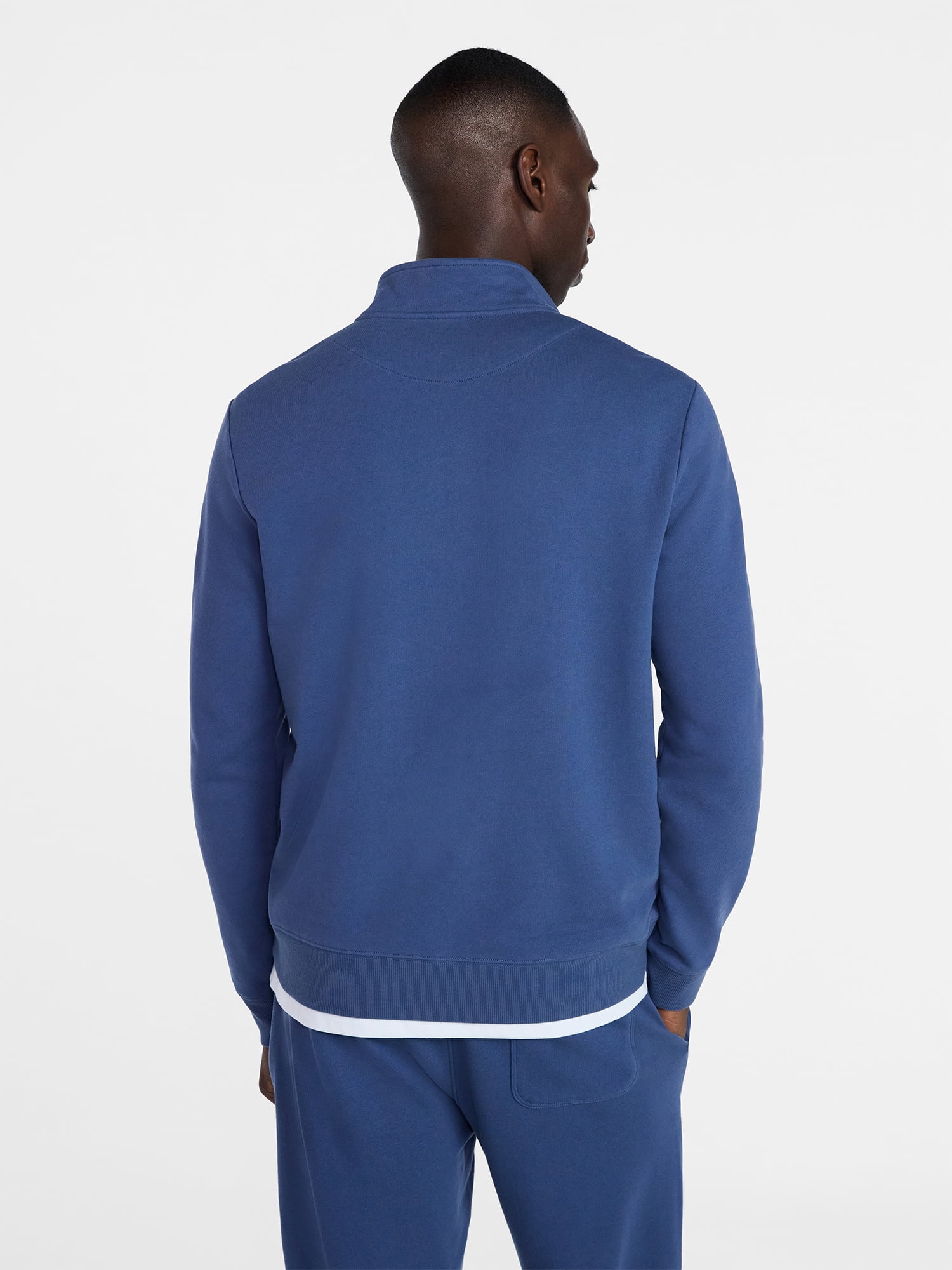 George Men's Washed Terry Quarter Zip Sweater, Sizes S-3XL