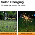thumbnail image 3 of LED Solar Power Firework Lights Garden Decoration Fairy Lights Waterproof Outdoor Dandelion Lawn Lamp for Patio Garden Decor, 3 of 6