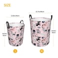 thumbnail image 3 of Susaid Cat Print Waterproof Oxford Cloth Storage Circular Laundry Hamper BasketCapacity for Home-Small, 3 of 6