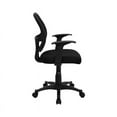 thumbnail image 3 of Nicer Furniture Mid-Back Black Mesh Computer Chair - With T Arms, 3 of 4