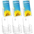 thumbnail image 1 of Soporte acrílico para folletos xydstay, 4 x 9 pulgadas, transparente, paquete de 6, 1 of 9