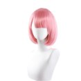 thumbnail image 1 of Peluca corta para cosplay, color rosa Bob, sintética, resistente al calor, 30 cm, 1 of 2