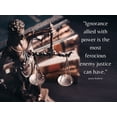 thumbnail image 2 of ArtsyQuotes 24x19 White Modern Wood Framed Museum Art Print Titled - James Baldwin Quote: Ignorance, 2 of 4