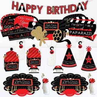 Red Carpet Hollywood - Party Decorations - Movie Night Party Welcome Yard Sign