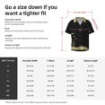 thumbnail image 7 of KLL Christmas Black Digital Paper Print Men's Shirt Short Sleeve Button Down Summer Cuba Beach Shirts- Large, 7 of 7