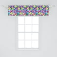 thumbnail image 2 of Ambesonne Hippie Window Valance, Peace Activism Theme, 54" X 12", Multicolor, 2 of 3