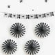 thumbnail image 5 of Inteprter Flor de papel Paraguas Guirnalda Papeles brillantes Fan Tatuajes de pared Plegable Hermosa guirnalda Fiesta de Halloween Decoración Kits de decoración para fiestas naranja negro, 5 of 6