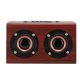 thumbnail image 2 of W7 Altavoz inalámbrico portátil de madera con Bluetooth de 3,5 mm, altavoz dual con graves de choque para computadora (grano de madera rojo vino), 2 of 8