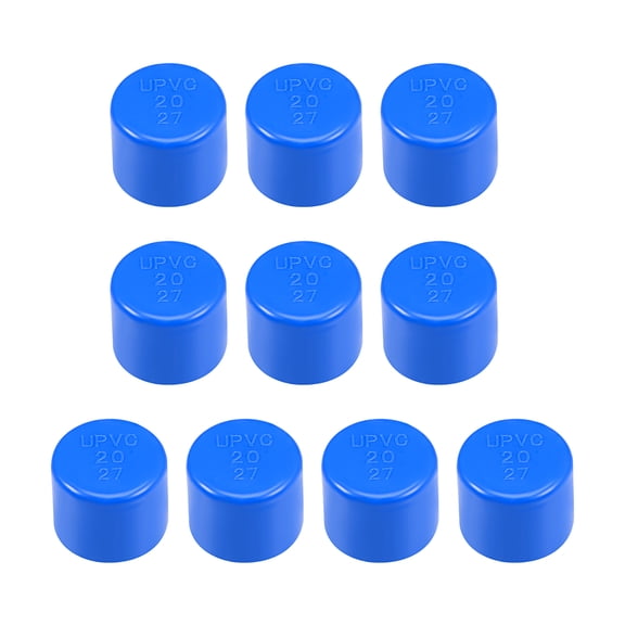 20mm Pipe Cap Fitting, Slip End Caps DWV(Drain Waste Vent) Blue 10Pcs