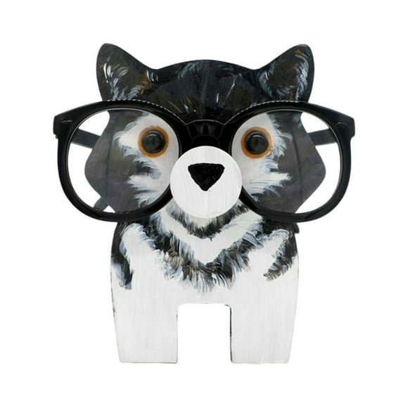 Wooden Animal Glasses Holder Cute Cartoon Design Fine Workmanship Eyeglass Storage Rack Decorative Ornament