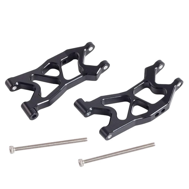 2pcs RC Car A-Arms para 1/18 AXIAL JR AX90052 Reemplazos de camiones con errores Negro Zulema RC Car Front Brazos