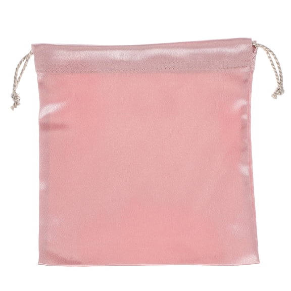 Uxcell Dust Cover Storage Bag Silk Dust Bags for Handbags with Drawstring for Cloth Shoes Travel Storage Pink 7.87"x7.87"