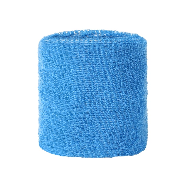 Naiovety Muñequera unisex de algodón de felpa para deportes, muñeca, tenis, Yoga, brazo Ropa Deportiva, Zapatos azul real