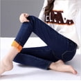 thumbnail image 4 of Pntutb, pantalones vaqueros de moda para mujer, pantalones vaqueros rasgados sólidos cálidos de invierno, pantalones de talla grande Pntutb Pntutb-478, 4 of 6
