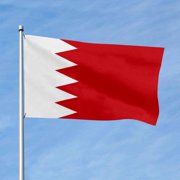 Aihccy Bahrain Flag with Brass Grommets Size - 3x5Ft