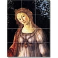 thumbnail image 1 of Ceramic Tile Mural-Sandro Botticelli Women Painting 235. 18" w x 24" h using (12) 6 x 6 ceramic tiles, 1 of 3