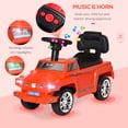 thumbnail image 3 of Aosom Kids Ride on Push Car, SUV Style Sliding Walking Car for Toddle with Horn, Music, Working Lights, Hidden Storage and Anti-dumping System, Red, 3 of 9