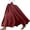Z216-Wine1, variant on Long Black Skirts for Women Front Slit Color Block Breathable Flowy Elastic Waisted Casual Pleated Skirts with Pockets