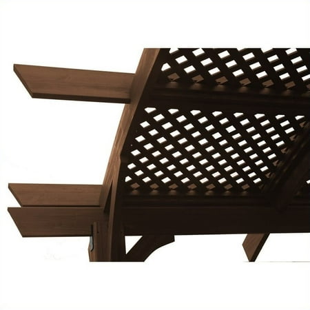 Outdoor GreatRoom Company Mocha Lattice Roof For Sonoma 12 Pergola Outdoor GreatRoom Company Mocha Lattice Roof for Sonoma 12 Pergola (Set of 3) - Outdoor GreatRoom Company Mocha Lattice Roof For Sonoma 12 Pergola