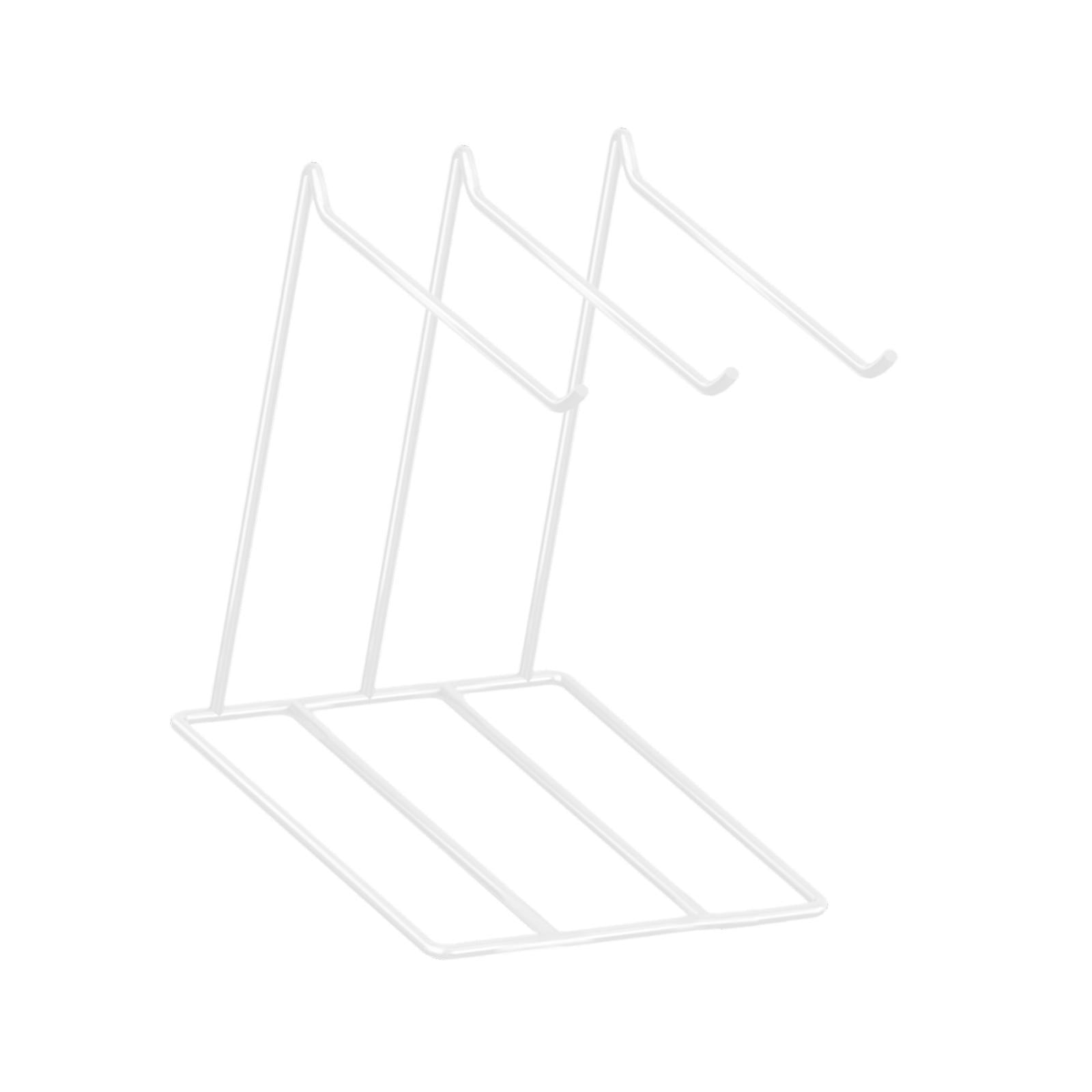 FVDPWYE Jewelry Organizer Earrings Storage Holder Countertop Organization with 3 Hangers White