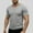 Light Gray, variant on LRGSHF Short Sleeve for Men Summer Basic Tee Shirt V Neck Breathable Shirts Running Athletic Workout Shirt Soft Casual Tops