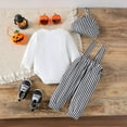 thumbnail image 4 of Jkety Baby Clothes Boy Newborn Infant Baby Boy Clothes Fall Winter Outfits New to The Crew Outfit Toddler Baby Boy Clothes Set Light Gray,9-12 Months, 4 of 5