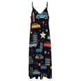 thumbnail image 3 of Excavator Fire Truck Racing Sleeveless Dress Women's Luxury Party Dress Birthday Dresses for Women, 3 of 6