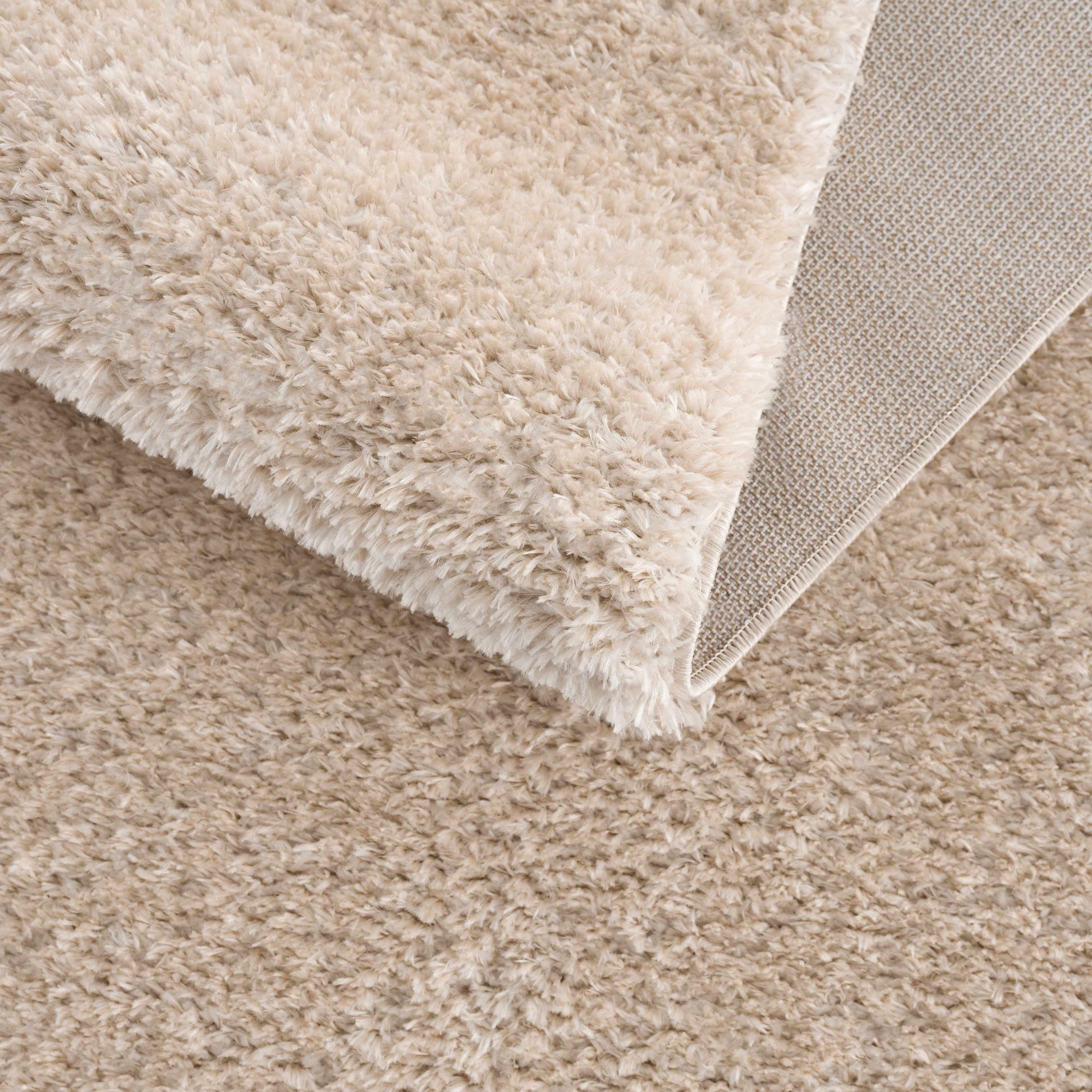 No 4 retailer long-pile, high-pile carpet Shaggy eyeball Wool New color: Brown 140 x 80 cm. ( 4,6 x 2,6 ft. )