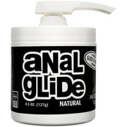 Doc Johnson Anal Glide Natural Thick Oil Based Personal Lubricant, 4.5 oz.Liquid.