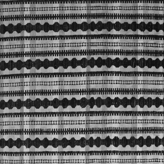 Ahgly Company Indoor Square Abstract Gray Modern Area Rugs, 3' Square