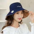 thumbnail image 2 of US Daisy Double-Sided UV Protection Wide Brim Bucket Hat Sun Beach Fisherman Cap, 2 of 3