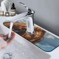 thumbnail image 7 of Pofeuu Blue Sky White Cloud Eagle Print Splash Guard for Sink Faucet Sink Gadgets-Splash Guard Behind Faucet Drip Catcher for Kitchen, Bathroom,Sink Mat, 7 of 7