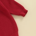 thumbnail image 6 of Bagilaanoe Toddler Baby Girl Valentine’s Day Clothes Knitted Sweater Long Sleeve Heart Embroidery Pullover 6M 9M 12M 18M 24M 3T Kids Warm Jumpers Tops Loose Knitwear, 6 of 7