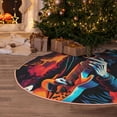 thumbnail image 5 of Sikiie Rock Skull Singer Nativity Christmas Tree Skirt, Jesus Christian Winter Holiday Tree Mat Decoration(30-48IN)30", 5 of 6