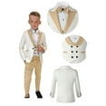 thumbnail image 3 of ETHAN Boys 3 Piece Slim Fit Formal Suit for Boys One Button Suit for Kids Wedding Formal Dresswear for Boys Size 5, 3 of 8