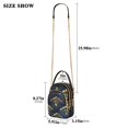 thumbnail image 2 of FORMRS Crossbody Bag for Women Shoulder Cell Phone Purse with Zipper, Blue Art Pattern, 2 of 7