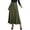 A-Army Green89, variant on Yuanlong Womens Skirt Elegant Satin High Waist Ruffle Skirt A Line Flowy Soft Casual Daily Party Dating Vacation Maxi Skirt