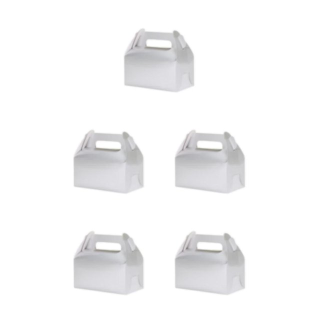 Maytalsory 1/2/3/5 Portable Cake Storage Box Party Boxes Large Capacity Food Snacks Gifts Packaging Case Egg Pastry Restaurant Silver 5PCS